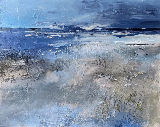 Painting of a beach by ©Tracey Ross Artist