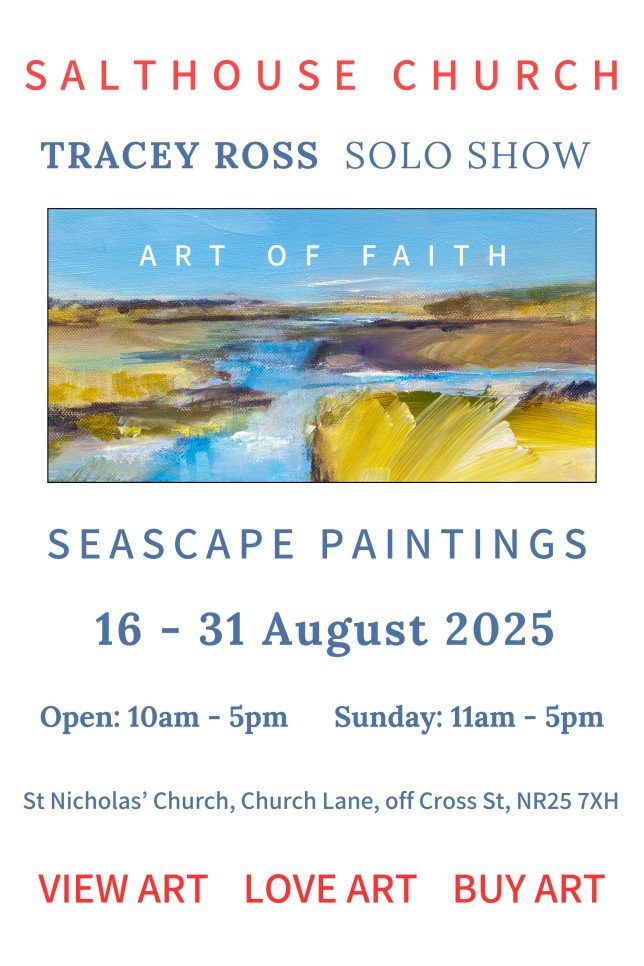 Poster of an exhibition by artist Tracey Ross