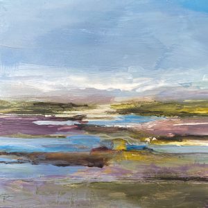 Small sea lavender painting