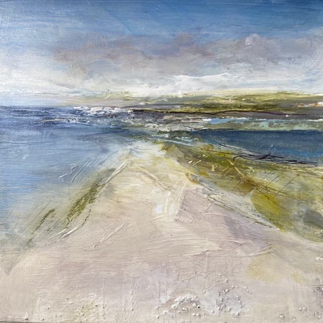 Holkham beach - painting by Tracey Ross