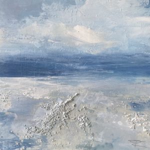 Small seascape painting of the sea