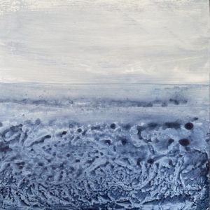 Tracey Ross mini painting of the sea.