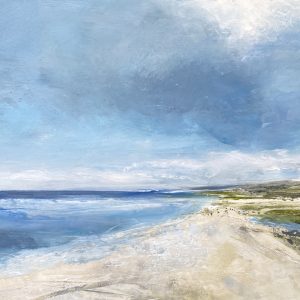 Painting inspired by Holkham beach, North Norfolk