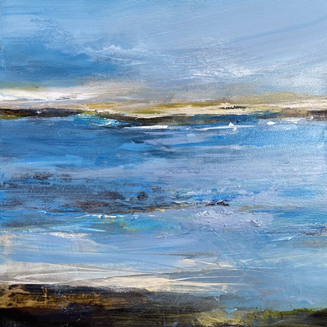 Semi abstract beach painting