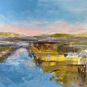 Saltwater Creek - small painting by Tracey Ross